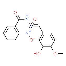 ChemSpider 2D Image | N'-[(E)-(3-Hydroxy-4-methoxyphenyl)methylene]-2-nitrobenzohydrazide | C15H13N3O5