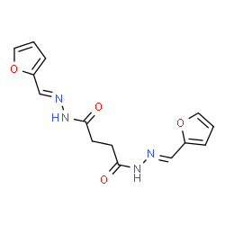 ChemSpider 2D Image | N'~1~,N'~4~-Bis[(E)-2-furylmethylene]succinohydrazide | C14H14N4O4