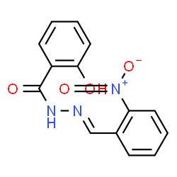 ChemSpider 2D Image | 2-Hydroxy-N'-[(E)-(2-nitrophenyl)methylene]benzohydrazide | C14H11N3O4