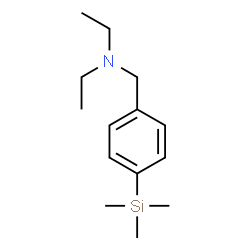 ChemSpider 2D Image | N-Ethyl-N-[4-(trimethylsilyl)benzyl]ethanamine | C14H25NSi