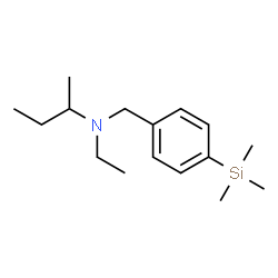 ChemSpider 2D Image | N-Ethyl-N-[4-(trimethylsilyl)benzyl]-2-butanamine | C16H29NSi
