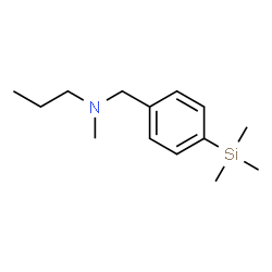 ChemSpider 2D Image | N-Methyl-N-[4-(trimethylsilyl)benzyl]-1-propanamine | C14H25NSi