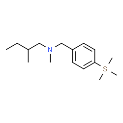 ChemSpider 2D Image | N,2-Dimethyl-N-[4-(trimethylsilyl)benzyl]-1-butanamine | C16H29NSi