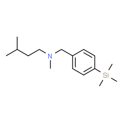 ChemSpider 2D Image | N,3-Dimethyl-N-[4-(trimethylsilyl)benzyl]-1-butanamine | C16H29NSi