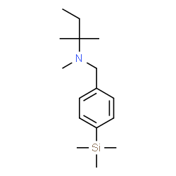 ChemSpider 2D Image | N,2-Dimethyl-N-[4-(trimethylsilyl)benzyl]-2-butanamine | C16H29NSi