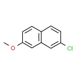 ChemSpider 2D Image | 2-Chloro-7-methoxynaphthalene | C11H9ClO