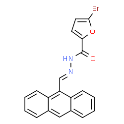 ChemSpider 2D Image | N'-[(E)-9-Anthrylmethylene]-5-bromo-2-furohydrazide | C20H13BrN2O2