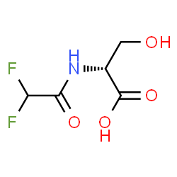 ChemSpider 2D Image | N-(Difluoroacetyl)-D-serine | C5H7F2NO4