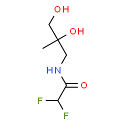 ChemSpider 2D Image | N-(2,3-Dihydroxy-2-methylpropyl)-2,2-difluoroacetamide | C6H11F2NO3