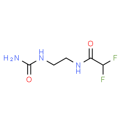 ChemSpider 2D Image | N-[2-(Carbamoylamino)ethyl]-2,2-difluoroacetamide | C5H9F2N3O2