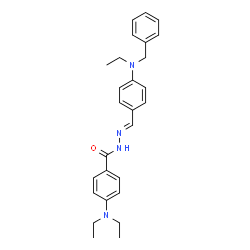 ChemSpider 2D Image | N'-[(E)-{4-[Benzyl(ethyl)amino]phenyl}methylene]-4-(diethylamino)benzohydrazide | C27H32N4O