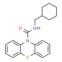 ChemSpider 2D Image | N-(Cyclohexylmethyl)-10H-phenothiazine-10-carboxamide | C20H22N2OS