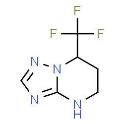 ChemSpider 2D Image | 7-(Trifluoromethyl)-4,5,6,7-tetrahydro[1,2,4]triazolo[1,5-a]pyrimidine | C6H7F3N4