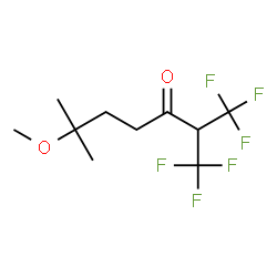 ChemSpider 2D Image | 1,1,1-Trifluoro-6-methoxy-6-methyl-2-(trifluoromethyl)-3-heptanone | C10H14F6O2