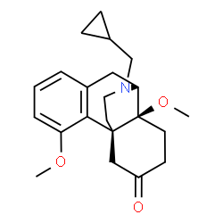 ChemSpider 2D Image | (13alpha)-17-(Cyclopropylmethyl)-4,14-dimethoxymorphinan-6-one | C22H29NO3