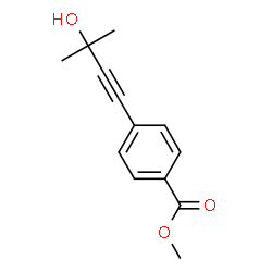 ChemSpider 2D Image | Methyl 4-(3-hydroxy-3-methyl-1-butynyl)benzoate | C13H14O3