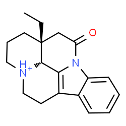 ChemSpider 2D Image | 14-Oxo-14,15-dihydroeburnamenin-4-ium | C19H23N2O