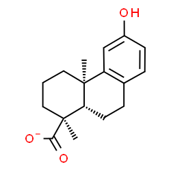 ChemSpider 2D Image | (5beta,10alpha)-12-Hydroxypodocarpa-8,11,13-trien-16-oate | C17H21O3