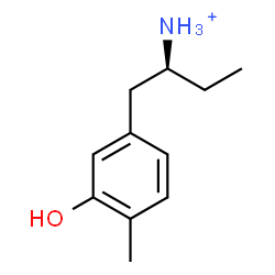 ChemSpider 2D Image | (2S)-1-(3-Hydroxy-4-methylphenyl)-2-butanaminium | C11H18NO