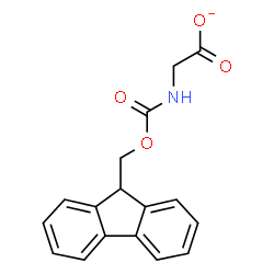 ChemSpider 2D Image | {[(9H-Fluoren-9-ylmethoxy)carbonyl]amino}acetate | C17H14NO4