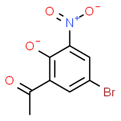 ChemSpider 2D Image | 2-Acetyl-4-bromo-6-nitrophenolate | C8H5BrNO4