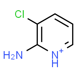 ChemSpider 2D Image | 2-Amino-3-chloropyridinium | C5H6ClN2