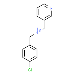 ChemSpider 2D Image | (4-Chlorophenyl)-N-(3-pyridinylmethyl)methanaminium | C13H14ClN2