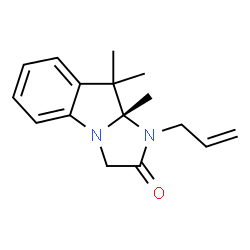 ChemSpider 2D Image | (9aS)-1-Allyl-9,9,9a-trimethyl-9,9a-dihydro-1H-imidazo[1,2-a]indol-2(3H)-one | C16H20N2O