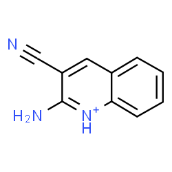 ChemSpider 2D Image | 2-Amino-3-cyanoquinolinium | C10H8N3