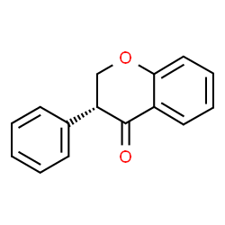 ChemSpider 2D Image | (3R)-3-Phenyl-2,3-dihydro-4H-chromen-4-one | C15H12O2