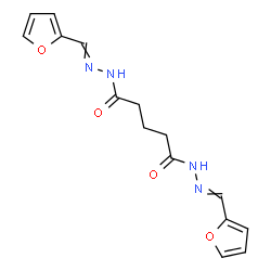 ChemSpider 2D Image | N'~1~,N'~5~-Bis(2-furylmethylene)pentanedihydrazide | C15H16N4O4
