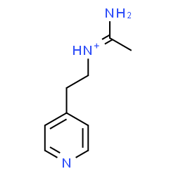 ChemSpider 2D Image | (1E)-1-Amino-N-[2-(4-pyridinyl)ethyl]ethaniminium | C9H14N3