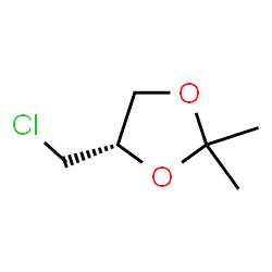 ChemSpider 2D Image | (4S)-4-(chloromethyl)-2,2-dimethyl-1,3-dioxolane | C6H11ClO2