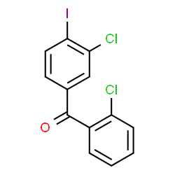 ChemSpider 2D Image | (3-Chloro-4-iodophenyl)(2-chlorophenyl)methanone | C13H7Cl2IO