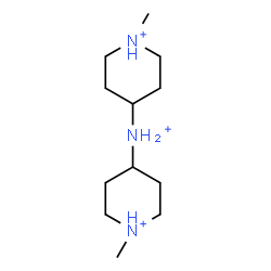 ChemSpider 2D Image | 4,4'-Ammoniobis(1-methylpiperidinium) | C12H28N3