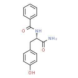ChemSpider 2D Image | Nalpha-Benzoyl-L-tyrosinamide | C16H16N2O3