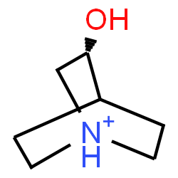 ChemSpider 2D Image | (3R)-3-Hydroxy-1-azoniabicyclo[2.2.2]octane | C7H14NO