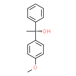 ChemSpider 2D Image | (1R)-1-(4-Methoxyphenyl)-1-phenylethanol | C15H16O2