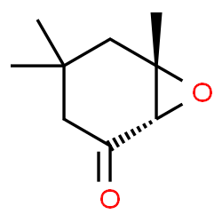 ChemSpider 2D Image | (1S,6S)-4,4,6-Trimethyl-7-oxabicyclo[4.1.0]heptan-2-one | C9H14O2