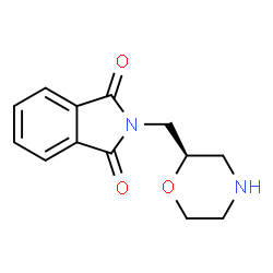 ChemSpider 2D Image | 2-[(2R)-2-Morpholinylmethyl]-1H-isoindole-1,3(2H)-dione | C13H14N2O3