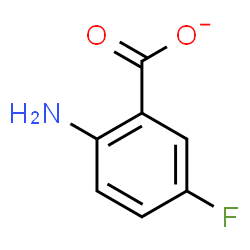 ChemSpider 2D Image | 2-Amino-5-fluorobenzoate | C7H5FNO2