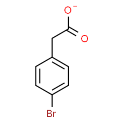 ChemSpider 2D Image | (4-Bromophenyl)acetate | C8H6BrO2