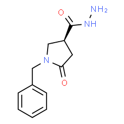 ChemSpider 2D Image | (3S)-1-Benzyl-5-oxo-3-pyrrolidinecarbohydrazide | C12H15N3O2