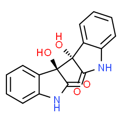ChemSpider 2D Image | (3S,3'S)-3,3'-Dihydroxy-1,1',3,3'-tetrahydro-2H,2'H-3,3'-biindole-2,2'-dione | C16H12N2O4