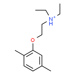 ChemSpider 2D Image | 2-(2,5-Dimethylphenoxy)-N,N-diethylethanaminium | C14H24NO