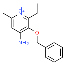 ChemSpider 2D Image | 4-Amino-3-(benzyloxy)-2-ethyl-6-methylpyridinium | C15H19N2O