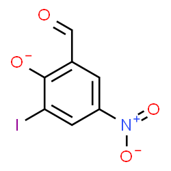 ChemSpider 2D Image | 2-Formyl-6-iodo-4-nitrophenolate | C7H3INO4