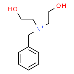 ChemSpider 2D Image | N-Benzyl-2-hydroxy-N-(2-hydroxyethyl)ethanaminium | C11H18NO2
