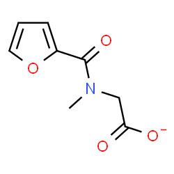 ChemSpider 2D Image | [2-Furoyl(methyl)amino]acetate | C8H8NO4