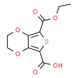 ChemSpider 2D Image | 7-(Ethoxycarbonyl)-2,3-dihydrothieno[3,4-b][1,4]dioxine-5-carboxylic acid | C10H10O6S